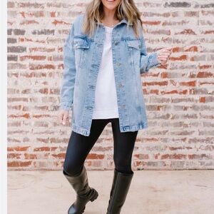 Amaryllis x Ashlee Nichole’s  Light Blue Denim Longline Jacket